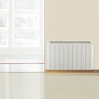 Calentador de Ambiente de Bajo Consumo Energético, Convector Natural de Inercia Térmica, Panel Cerámico de Piedra B07C 1500W, Carcasa de Aluminio