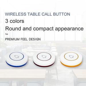 15 boutons d'appel pour table/chambre + 1 récepteur d'affichage + 2 pagers de serveur - Système d'appel sans fil pour restaurant - Product Image 2