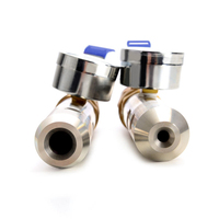 Standard IEC60529 IPX5 IPX6 Water Jet Test Nozzle 6.3mm 12.5mm Sizes Handheld Head Stainless Steel Laboratory Testing Equipment