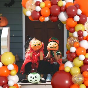 <span class=keywords><strong>Kit</strong></span> de guirlande de ballons confettis orange brûlé, bordeaux et jaune <span class=keywords><strong>moutarde</strong></span>, ensemble d'arche de ballons pour la fête d'automne et Thanksgiving, pour la décoration de fête - Product Image 2