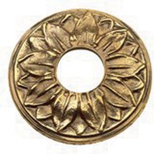 Rosetta di Ricambio dal Design Moderno per Rubinetti Artistici Gialli da 3/4'' - Modello Fiore - Product Image 1