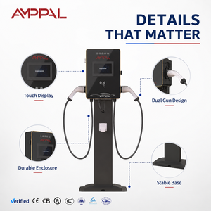 AMPPAL 22KW Nouvelle Génération Chargeur Intelligent OCPP Mode 3 Niveau 2 CE IP55 pour <span class=keywords><strong>Voiture</strong></span> Électrique – Station <span class=keywords><strong>de</strong></span> <span class=keywords><strong>Recharge</strong></span> Domestique et Commerciale - Product Image 4