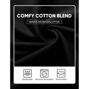 Shorts de survêtement amples pour homme FOXA, longueur au-dessus du genou, décontractés, avec cordon de serrage, coupe ample, pour la gym, 100 % coton respirant - Product Image 6