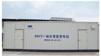 Subestación Móvil de Tres Transformadores de Potencia de 69kv, Subestación Integrada Prefabricada en Contenedor para Proyectos de Parques Eólicos