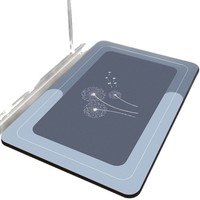Tapis de sol transfrontalier en mousse à mémoire de forme tissée, absorbant l'eau et antidérapant pour salle de bain et toilettes