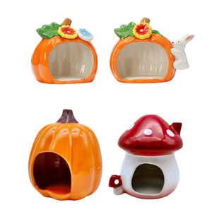 Nid de Hamster ours doré paysage cachant abri refroidissement glace maison dormir repaire Animal nid en céramique - Product Image 3