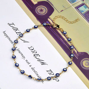 1018 सादगी सोने की प्लेटेड सस्ती रंगीन आंखों के बीड आकर्षण के कंलेट को 18k सोना - Product Image 6