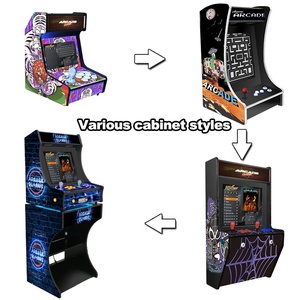 Máy <span class=keywords><strong>Arcade</strong></span> bartop hai mặt với tủ trò chơi Retro hoạt động bằng đồng xu đứng | Thiết kế 2 người chơi cho phòng trò chơi - Product Image 2