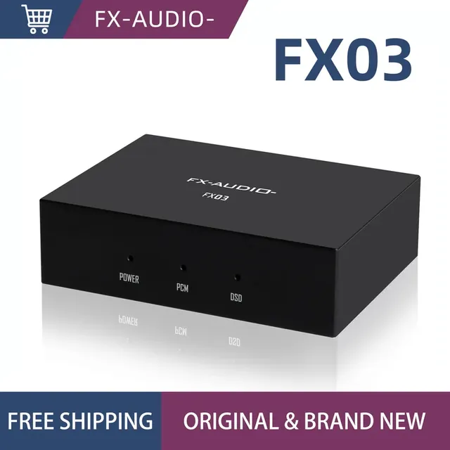 FX-AUDIO- FX-03 USB Audio Decoder DAC External Sound Card ES9028Q2M 32Bit 384KHZ DSD256 FX AUDIO FX03