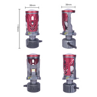 Ampoule de phare de moto H4 super lumineuse 100W, faisceau Hi/Lo, phare de voiture haute puissance