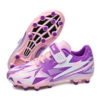 DREAM PAIRS Chaussures de football pour garçons, chaussures de football pour enfants, tige synthétique, taille 13, petit enfant, noir/néon/vert HZ19003K