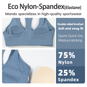 Ensemble de yoga 2 pièces pour femme : Soutien-gorge de sport dos nageur et Legging Capri taille haute, 75% Nylon 25% Spandex, Ropa Deportiva Mujer - Product Image 4