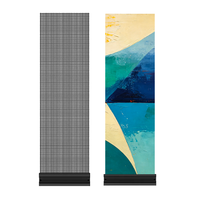 Écran LED transparent P3.9 P2.5, panneau holographique, conception modulaire connectable pour mur-rideau en verre de magasin