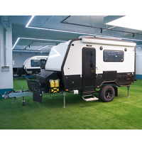 Populaire Mini Tiny 12Ft Australien Hors Route Camping Caravane Rv Camper Axe Unique 4X4 Hors Route 2 Personnes avec Douche et Toilettes