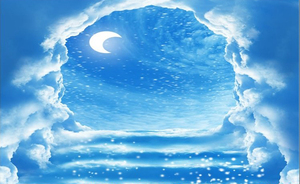 Guangzhou Ihouse 3D Paysage <span class=keywords><strong>Ciel</strong></span> Bleu <span class=keywords><strong>Ciel</strong></span> Blanc Nuages <span class=keywords><strong>Plafond</strong></span> Mural Fond d'écran - Product Image 4