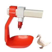 Nouvelle abreuvoir YIMUDA pour canards et oies avec coupelle en plastique ABS et acier inoxydable, installation facile, économie d'eau pour système d'abreuvement de volailles