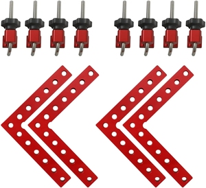Outil de menuiserie : Règle d'angle de <span class=keywords><strong>charpentier</strong></span> à clip fixe, panneau de positionnement pour assemblage et fixation auxiliaire en forme de L à 90 degrés - Product Image 6