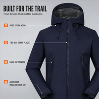 Veste d'hiver pour homme 3 en 1, imperméable, coupe-vent, à capuche, avec doublure en duvet, veste de ski thermique, logo personnalisé OEM
