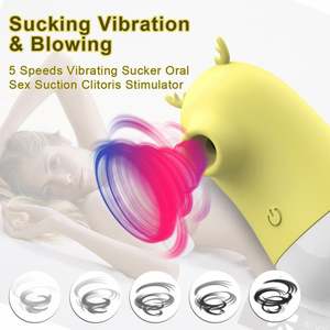 Scatola personalizzata gratuita-pratico massaggiatore per <span class=keywords><strong>Vagina</strong></span> vibrante con Clit ventosa, 5 velocità e stimolatore G-Spot, Sex Toy in Silicone per le donne - Product Image 3