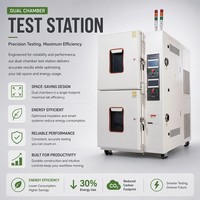 Chambre climatique double couche à température et humidité constantes Meida pour équipement de laboratoire de stabilité climatique empilable, protection IP65 1 an
