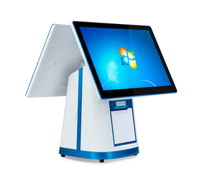 Touchscreen kassa <span class=keywords><strong>terminal</strong></span> met dubbele schermen, <span class=keywords><strong>POS</strong></span>-systeem met Windows 10/11 & Android 4G/WiFi voor commercieel gebruik in supermarkten - Product Image 2