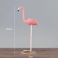 Décoration de la maison Style nordique flamant rose Figurine décoration de la maison fée jardin salon bureau fête de mariage ornement résine artisanat