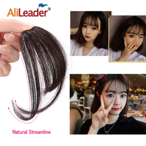 AliLeader Fatti A Mano <span class=keywords><strong>Capelli</strong></span> <span class=keywords><strong>Veri</strong></span> Scoppi di Aria Anteriore Dei <span class=keywords><strong>Capelli</strong></span> Fringe Clip in Estensione Dei <span class=keywords><strong>Capelli</strong></span> Umani di 100% - Product Image 5