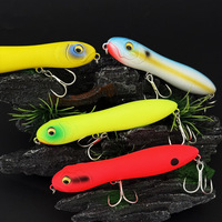 WildTrek 10cm 16g Schwimmender ABS Pencil-Köder Harter Köder mit Rasselkugeln Oberflächenköder für Barsch Salzwasser Süßwasser Fische Flüsse/Seen 6