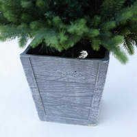 2,13m Vollständiger PE Einzigartiger Künstlicher Weihnachtsbaum, Spezielles Schichtdesign Getopfter Weihnachtsbaum für Innenraum-Weihnachtsdekoration