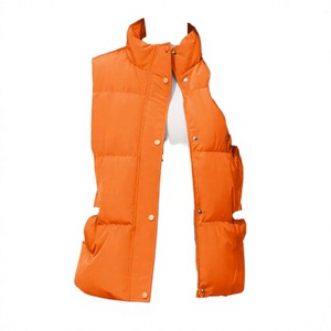 Chaleco de invierno acolchado de poliéster impermeable para hombre, venta al por mayor de fábrica, con capucha extraíble y cremallera, sin mangas - Product Image 2