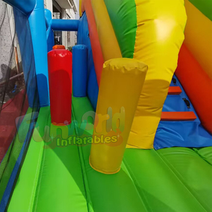 Commercial grade rainbow <b>inflatable</b> bounce house and slide combo chateau gonflable bouncy castle outdoor - Product Image 5