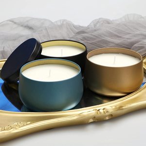 Bán buôn 2oz 4oz 6oz 8oz rỗng vòng Rose Gold Matte trắng đen liền mạch kim loại container/Jar/có thể nến tins - Product Image 6