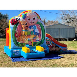 Trampolín Inflable <span class=keywords><strong>Coco</strong></span> <span class=keywords><strong>Melon</strong></span>, Castillo Inflable con Tobogán, Jumper, Castillo Hinchable para Niños, Juegos Inflables - Product Image 6