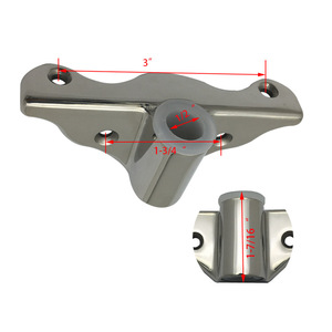 Support d'aviron en acier inoxydable pour bateau, type papillon, 3 x 1-3/4 x 1-7/16 pouces, pour réparation et remplacement de bateaux - Product Image 1