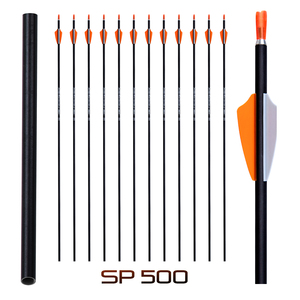 Flèches en carbone de 31 pouces (max. 32 pouces) ID 0,165 pouces (4,2 mm) pour arc classique, Spine 300-1000, avec ailettes paraboliques Shield, pour le tir à l'arc, la chasse et le tir sur cible 3D - Product Image 6