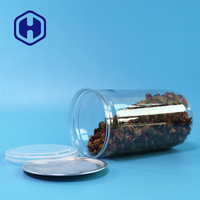710ml Cilindervormige BPA-vrije, voedselveilige, lekvrije verpakking van plastic (PET) voor chocolade, gedroogde dadels, fruit, snacks, koekjes en gelei.