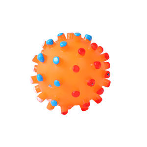 Palle stridule <span class=keywords><strong>Spike</strong></span> giocattoli per animali domestici per cuccioli di cani dai colori vivaci resistenti al morso palla per cani che cigolano giocattoli per cani da masticare - Product Image 6