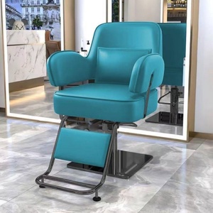 Chaises de salon de coiffure modernes en acier inoxydable, chaises de beauté, chaises de coiffure en cuir, vente de mobilier de salon de coiffure - Product Image 6