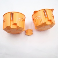 Prix usine PVC technologie d'injection orange 86 type interrupteur prise boîte murale un gang bas boîte électrique boîte de jonction
