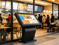 Affichage numérique LCD fixe horizontal pour extérieur, étanche, haute luminosité, pour la publicité