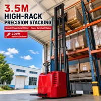 Gerbeur électrique haute performance 1,5 à 2 tonnes pour allées étroites, idéal pour la manutention de marchandises en entrepôt