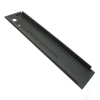 Panneau d'équipement en aluminium anodisé CNC personnalisé, plaque frontale perforée au laser de précision pour la dissipation thermique des appareils électroniques