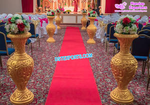 Fibre blanche De Mariage Décoratif Pots De Fleurs Mariage Pot De Fleur Décoratif Fabricant Offre Spéciale Décoration De Mariage Vases à Fleurs - Product Image 4