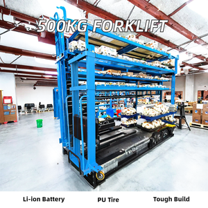 Apilador <span class=keywords><strong>Manual</strong></span> Hidráulico de 1000 kg, Equipo de Manipulación de Paletas, Montacargas Eléctrico - Product Image 2