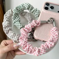 Tali Pergelangan Tangan Anti-Hilang untuk Ponsel, Rantai Pendek Anti-Pencurian dengan Gesper Motif Bunga, Bahan Poliester, Unisex