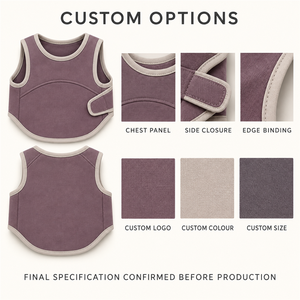 Gilet en polaire violet pour chien, couleur unie, sans manches, vêtement d'hiver pour petits chiens, style décontracté confortable, lavable à la main, vêtements pour animaux de compagnie - Product Image 2