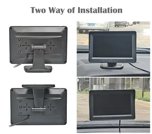 4,3 Zoll 12V Auto Rückfahr kamera Monitor Backup Rückfahr kamera Kit Nachtsicht Rückfahr parkplatz Rückfahr system