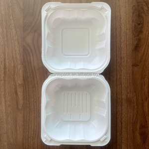 6x6 mfpp vỏ sò bọt thực phẩm container xốp thay thế với tùy chỉnh logo dập nổi Burger vỏ sò hộp - Product Image 3