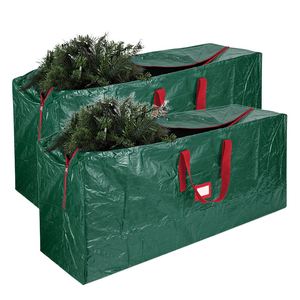 Sac de rangement robuste en polyéthylène pour déménagement, très grand, vert Noël, pour sapins, anti-poussière, compressible - Product Image 1