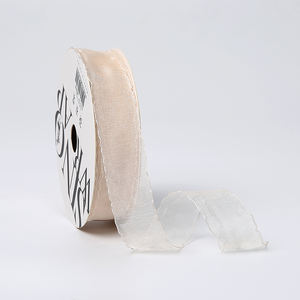 Pita benang Fishtail warna-warni kustom bahan DIY pita pernikahan tepi gelombang benang pita aksesori renda dengan tepi digulung - Product Image 4